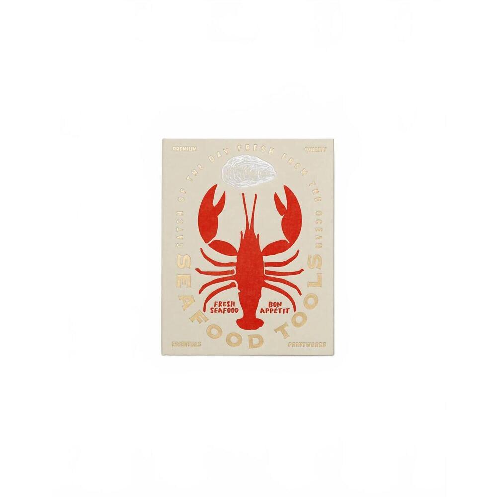 NEW PRINTWORKS seafood essentials gift set in beige
